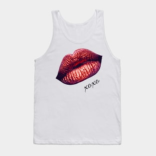 Hugs & Kisses XOXO Lips Fashionista Shirt by InsideLuv Tank Top